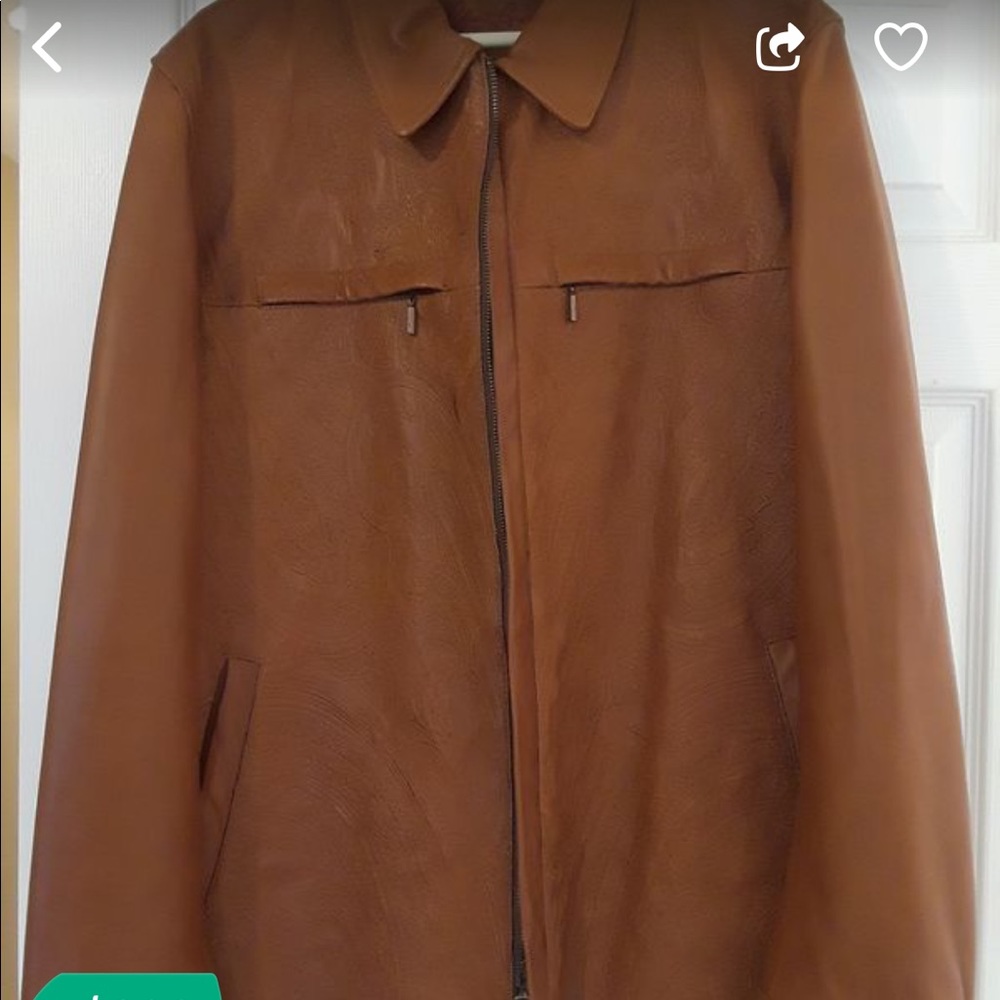 Robert Graham Leather Embroidered Jacket XXL